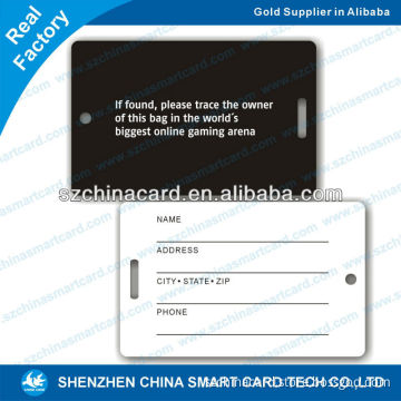 wholesale pvc luggage tags durable plastic name tags